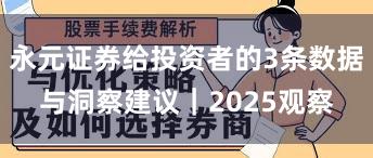 永元证券给投资者的3条数据与洞察建议｜2025观察
