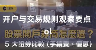 开户与交易规则观察要点 ol